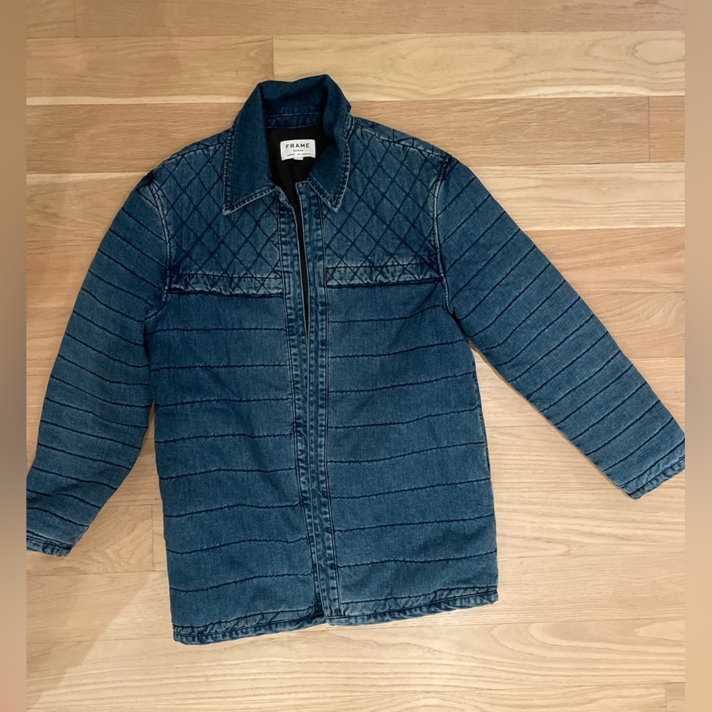 Frame Denim Women's Quilted Denim Coat
